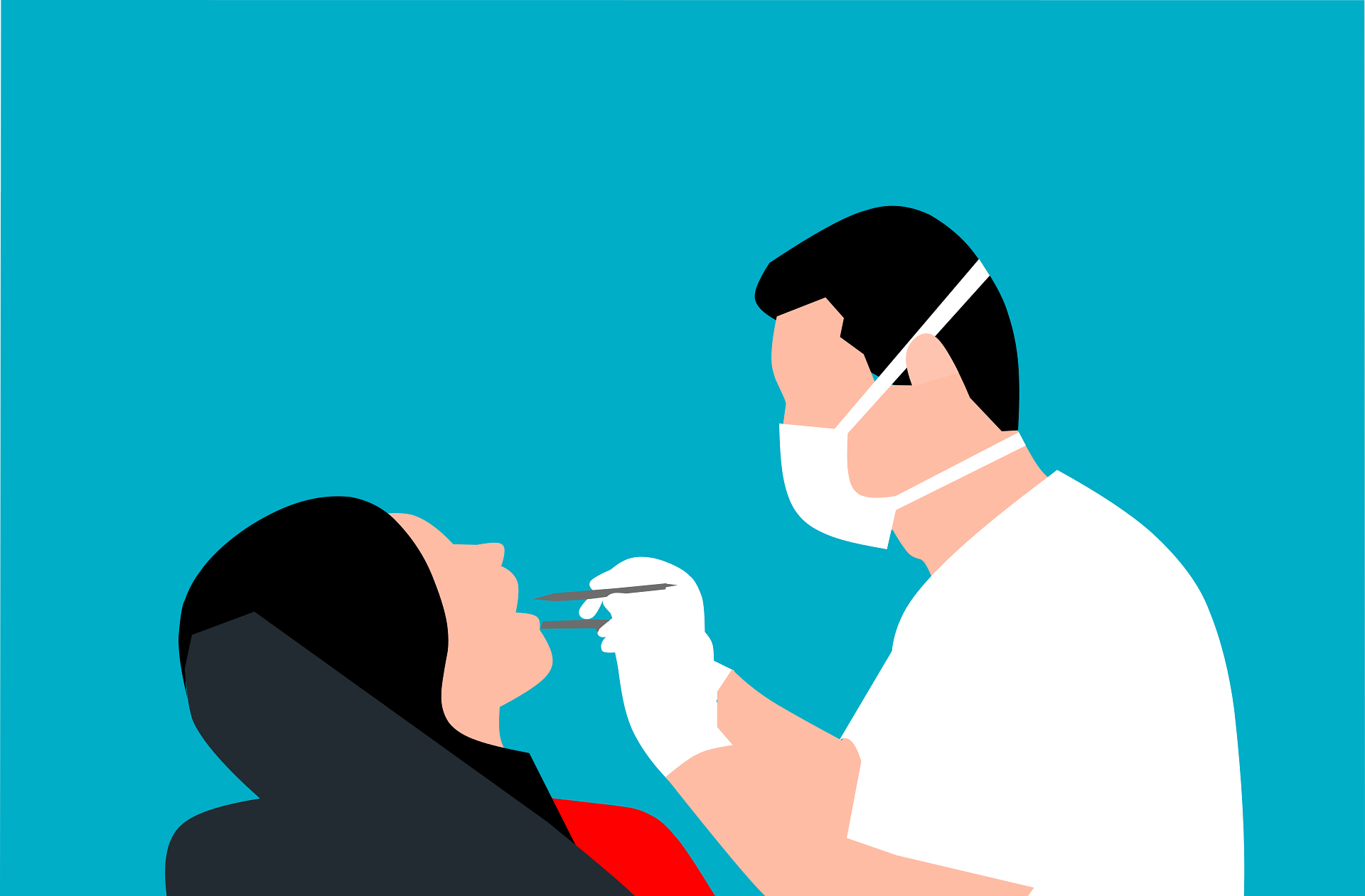 person overcoming fear of dentist visits graphic